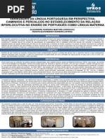Variedades da Língua Portuguesa (APRESENTAÇÃO DE EXPERIÊNCIA DOCENTE)