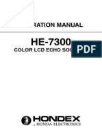 Hondex He7300 Operation Manual