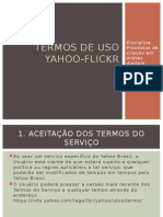 Termos de Uso Yahoo Flickr 