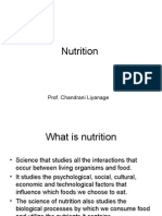 Nutrition: Prof. Chandrani Liyanage