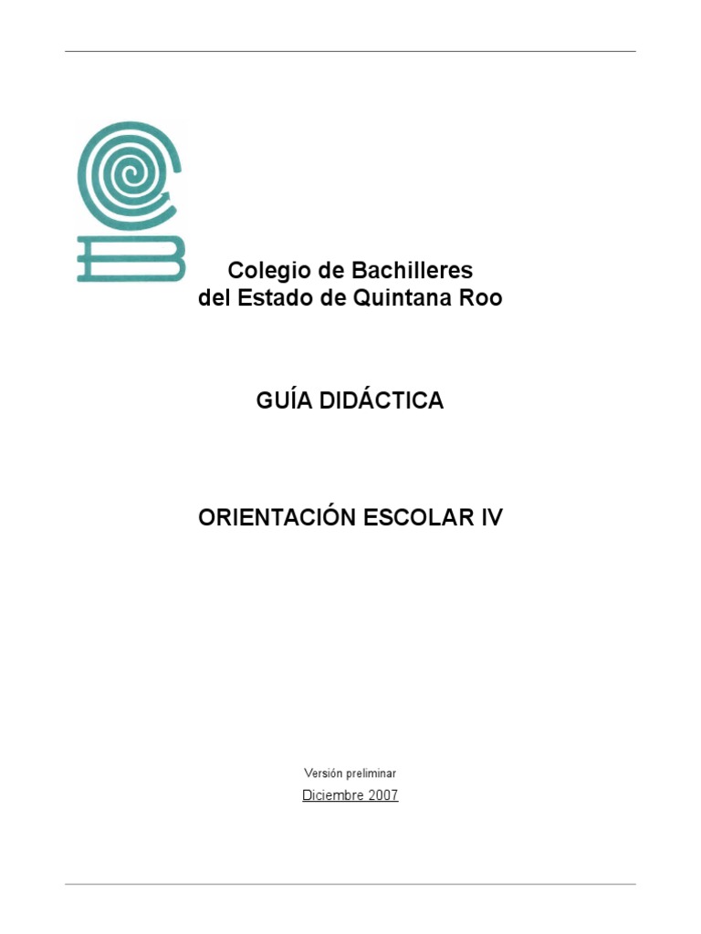 Orientacion IV | PDF | Plan de estudios | Aprendizaje