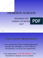 PRIMEROS AUXILIOS RCP