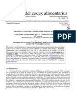 Métodos de análisis para frutas y hortalizas elaboradas