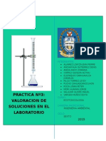 Valoración de Soluciones en Laboratorio