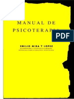 Manual De Psicoterapia Cognitiva - Emilio Mira y Lopez