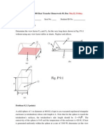 Fig. P 9.1: Cover Page For E136800 Heat Transfer Homework #9, Due