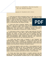 Breve Declaração de Fé por B.B. Warfield