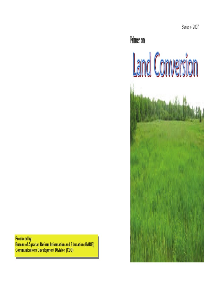 Land Conversion | PDF