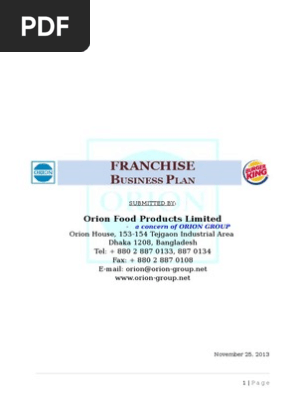 Burger King Business Plan
