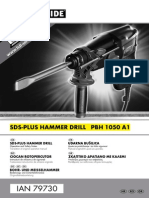 Parkside PBH 1050 A1 SDS-Plus-Hammer Drill Manual en EL
