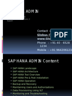 SAP Hana Admin Training in hyderabad