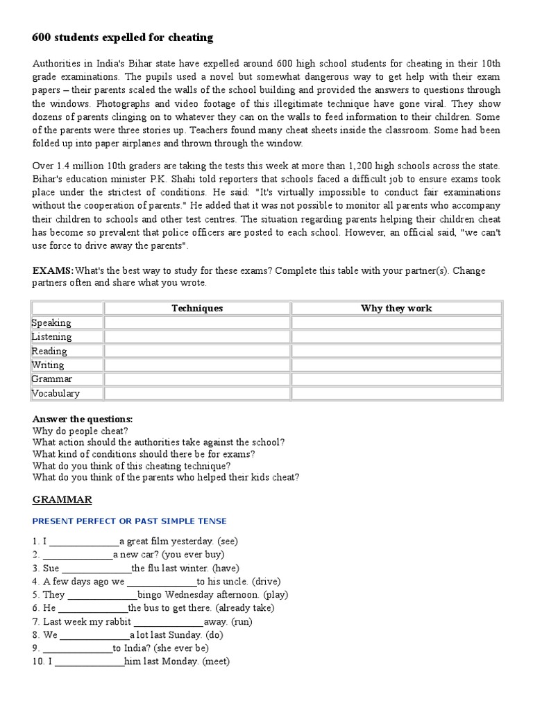600 Students Expelled for Cheating | PDF | Test (Assessment) | Learning