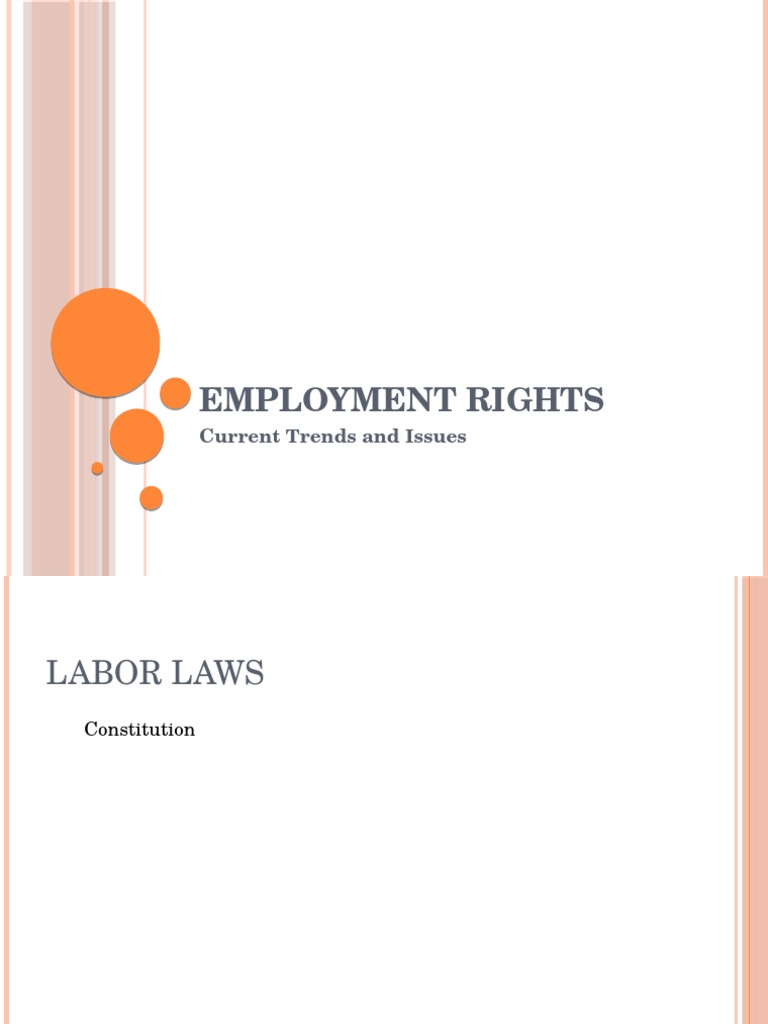 Employment Rights and Labor Laws Guide | PDF