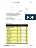 TIGERFLOW Booster Sizing Worksheet: I. Pressure Required