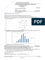 Evaluare Națională 201 5 Subiecte Matematică