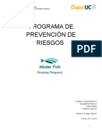 Programa de Prevención Pesquera Examen