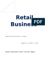 General Merchandise Retail Business Sample