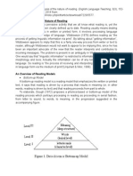 A Short Analysis of The Nature of Reading: Bottom-Up Model