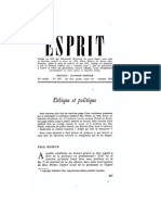 Ricoeur-Ethique Et Politique-Esprit Fev 59