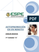 Autopromoción -Joselin Segovia