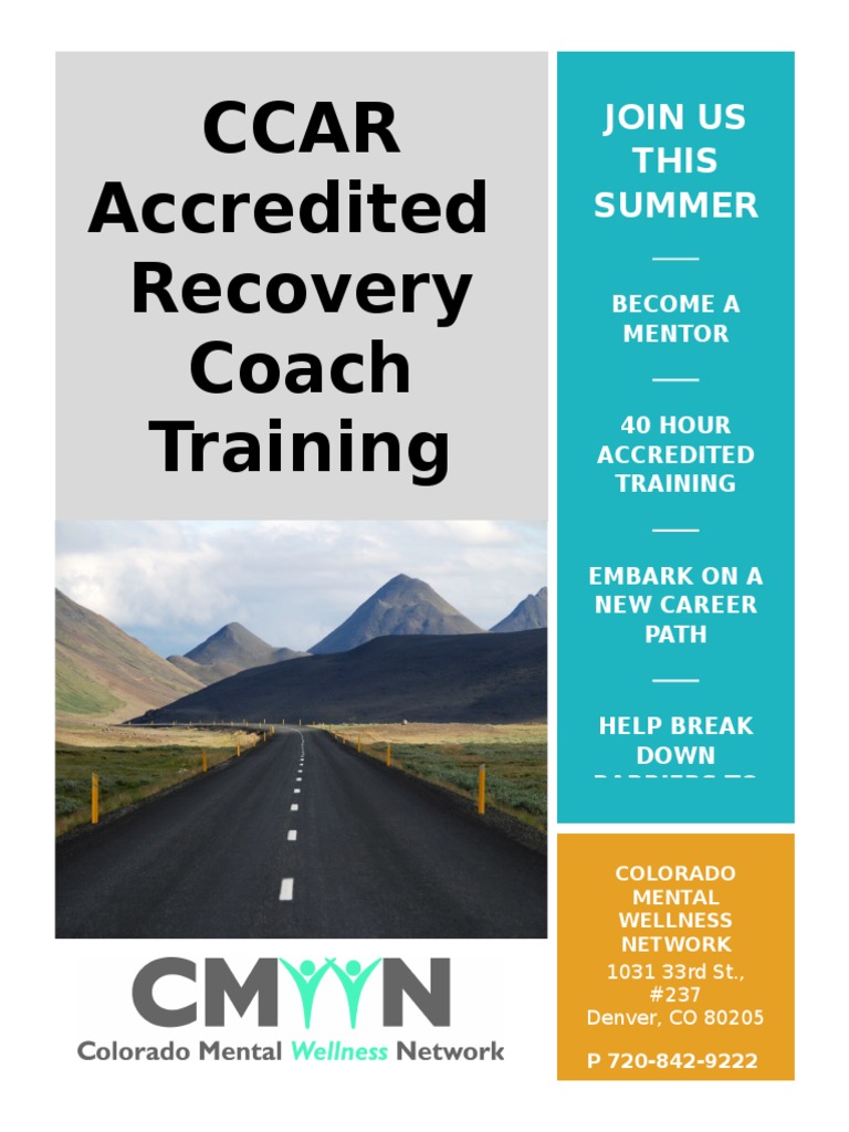 CCAR Training Flyer 6-2015 | PDF | Business | Wellness