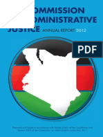 The Commission On Administrative Justice: Annual Report