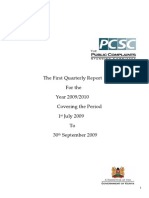 Quarterly Q1 Report 2009-2010