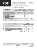 TI9 Administración de Proyectos de TI II