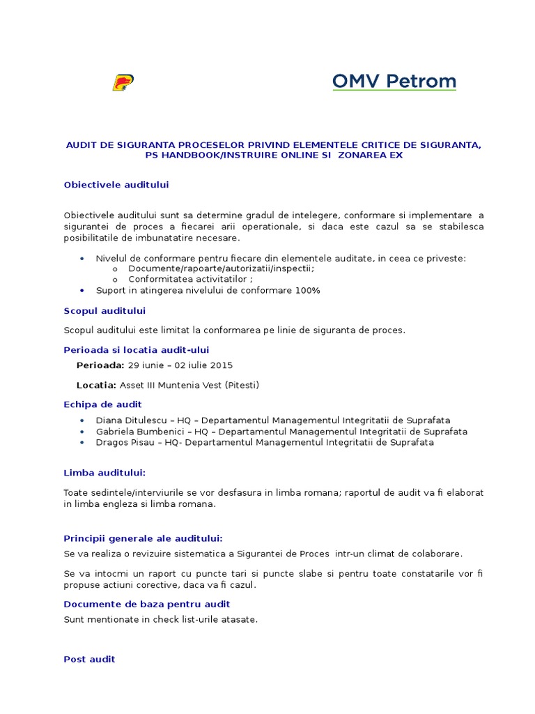 Process Safety Audit | PDF