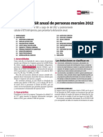 Calculo Del Isr Anual de Personas Morales 2012