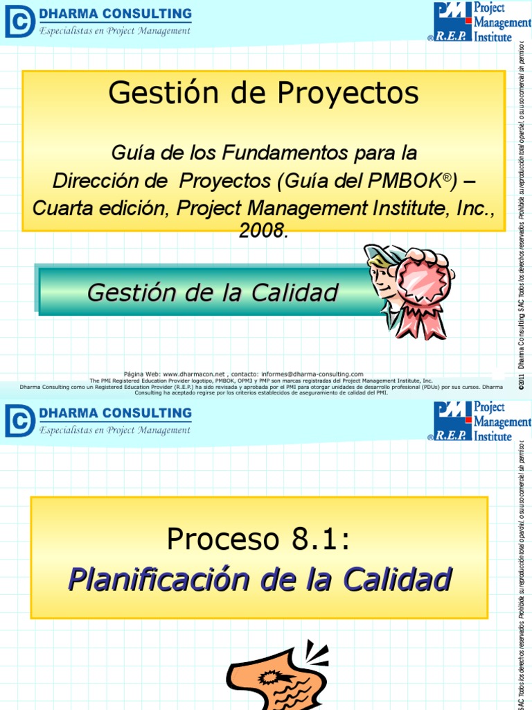 8-Guía Del PMBOK-Gestión de La Calidad | PDF | Calidad (comercial ...