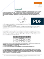 Aula Fisica Gravitacao Universal 