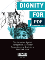 NYCLU Report: Dignity For All? Discrimination Against Transgender and Gender Nonconforming Students in New York