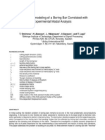 IMAC XXV s20p05 Accurate FE Modeling Boring Bar Correlated With Experimental Modal Analysis