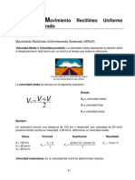 Movimiento rectilineo uniformemente acelerado