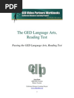 Passing The GED Language Arts, Reading Test