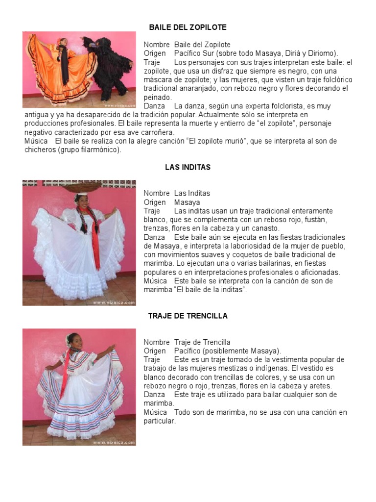 Bailes Del Pacifico de Nicaragua | PDF | Bailes | Nicaragua