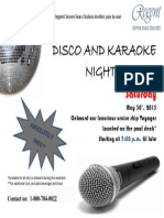 Disco and Karaoke Night: Saturday