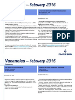 Vacancies 26 Jan 2015