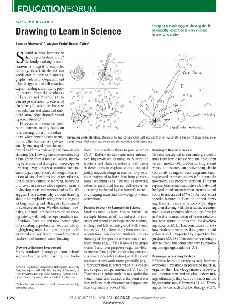 Drawing to Learn Science | Science Education | Visualization (Graphics)