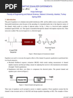 Adaptive Equalizers