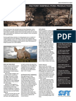 Factory Farming: Pork Production Factsheet