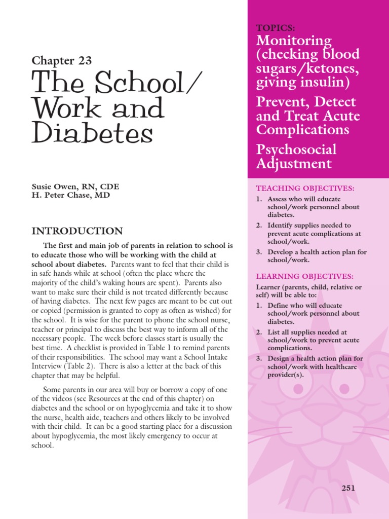 Pink Panther - Diabetes Management - Chapter 23 | PDF | Hypoglycemia ...