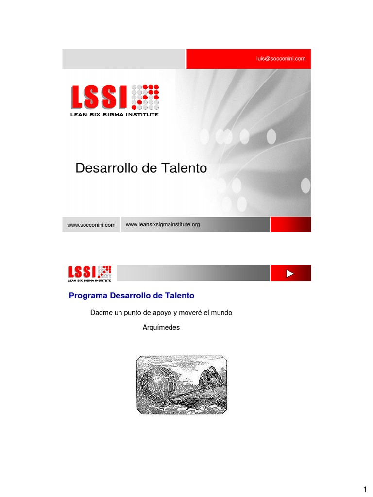 Desarrollo Talento | PDF | Six Sigma | Calidad (comercial)