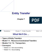 Entity Transfer: Simulation With Arena Chapter 7 - Entity Transfer Slide 1 of 25