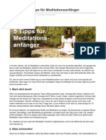 5 praktische Tipps für Meditationsanfänger