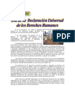 10 de DICIEMBRE - Día de La Declaración Universal de Los Derechos Humanos.