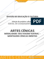 Artes Cênicas - Montagens Inéditas