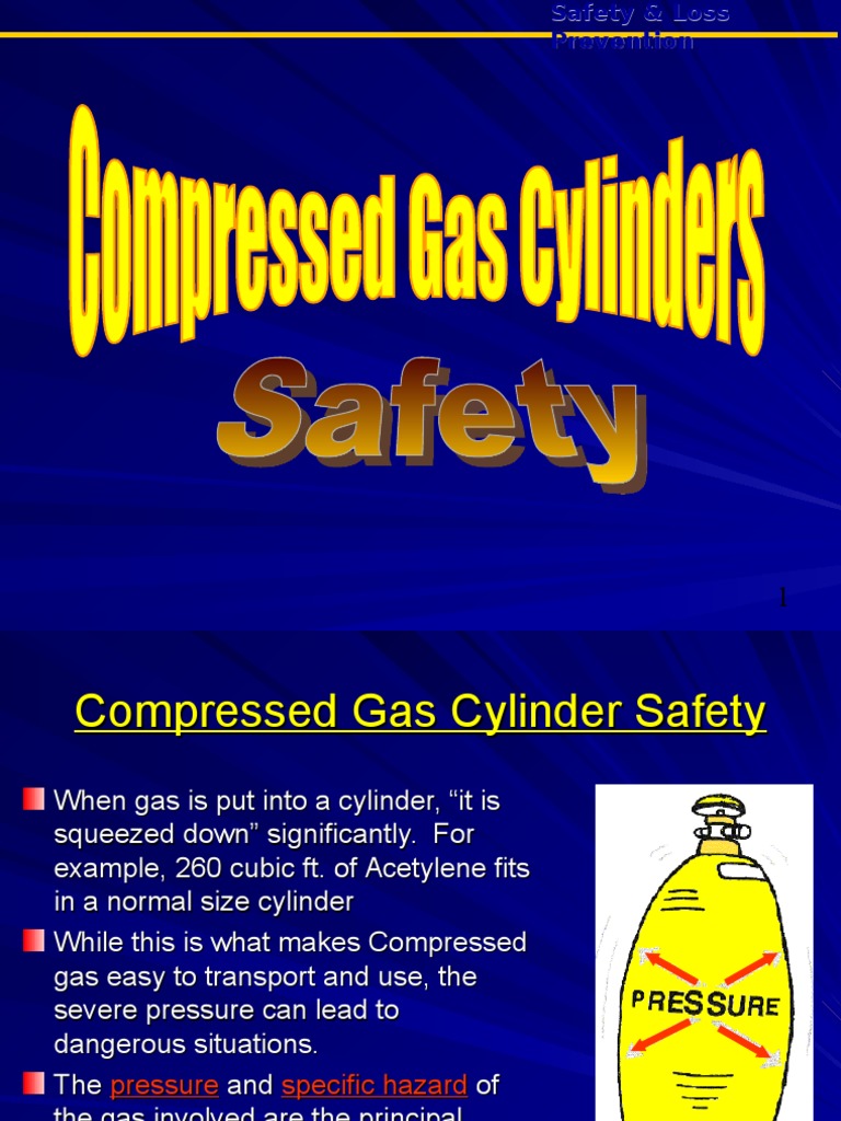 Compress Gas And Cylinder Safety Handling Pdf Phases Of Matter