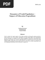 Dynamics of Youth Population - Impact of Education Expenditure